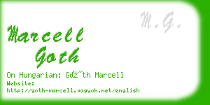 marcell goth business card